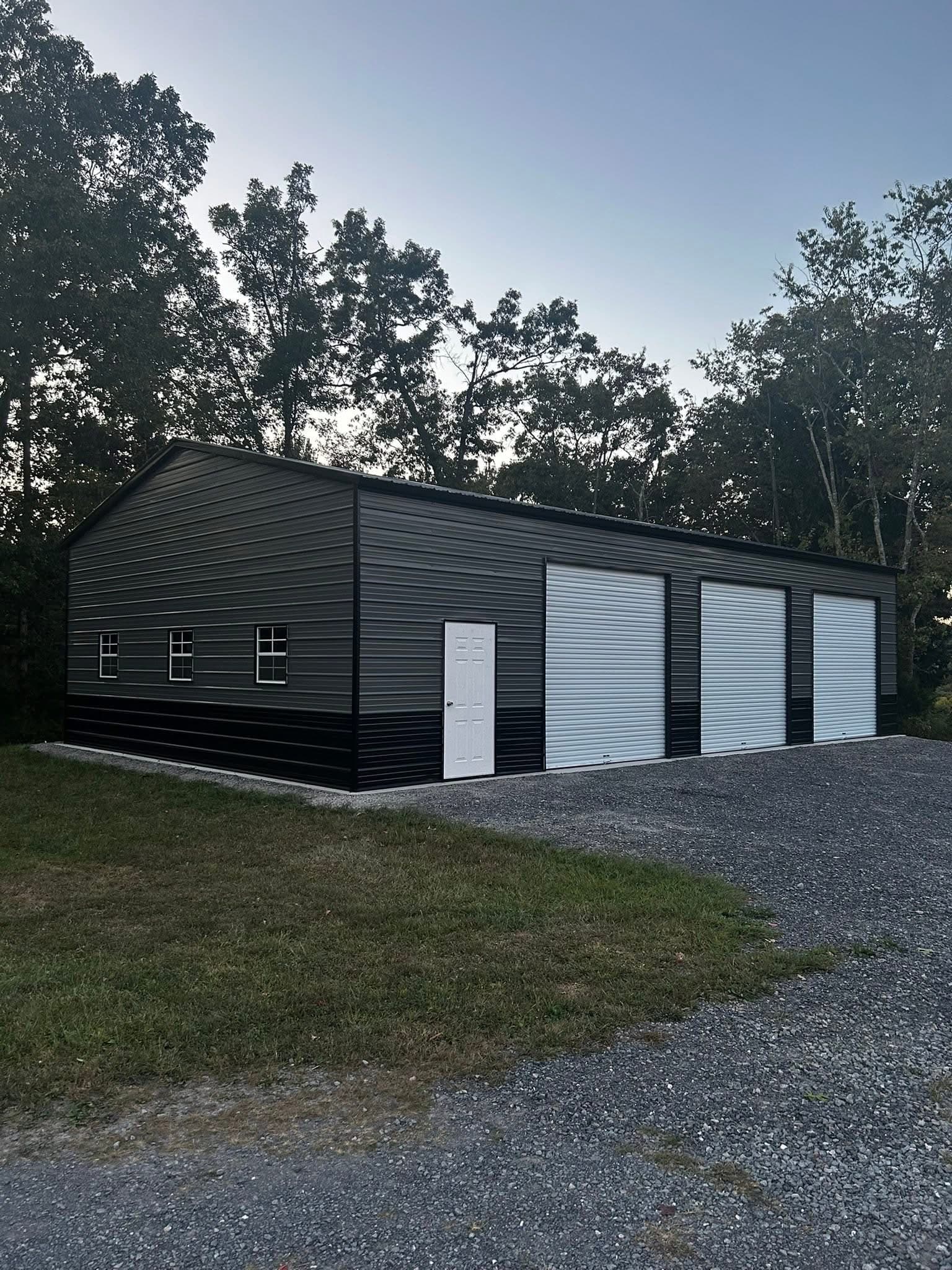 30'x50'x12' Two Tone Garage